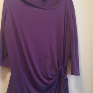Beautiful plus size purple blouse